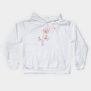 Corgi Flower Fly Dandelion Funny Dog Lover Kids Hoodie